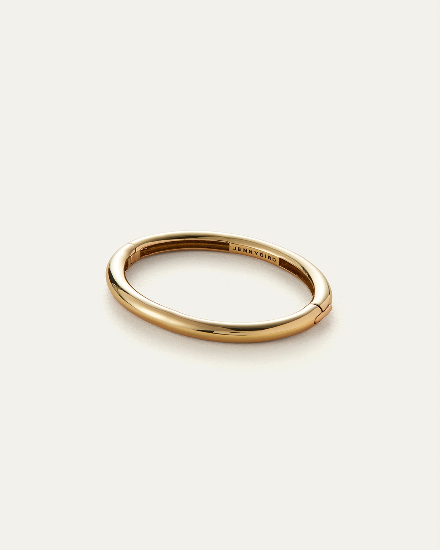 Jenny Bird Gia chunky gold tubular bangle bracelet