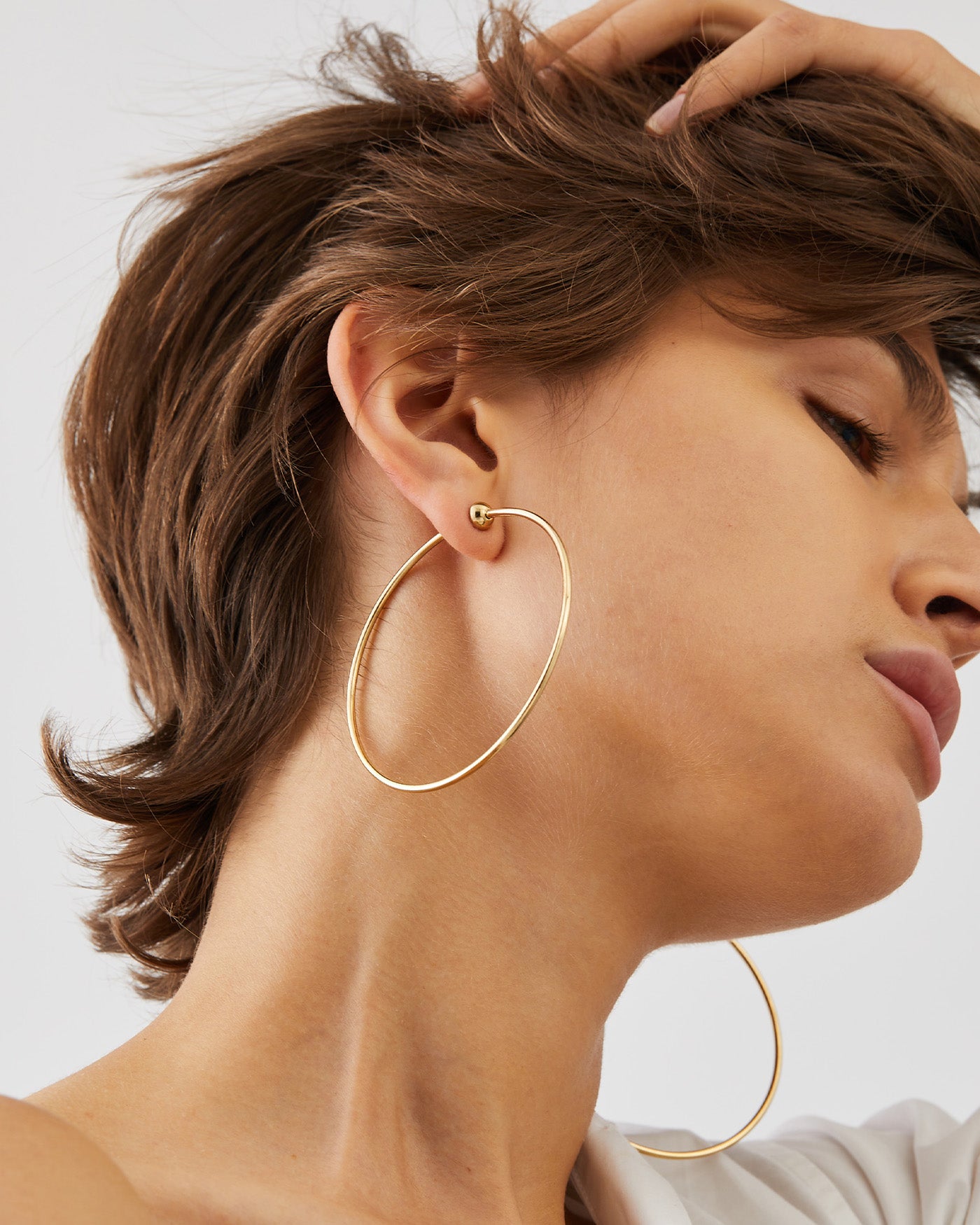Jenny Bird Pleated Hoop Earrings  Canadian Designed Jewelry  espy