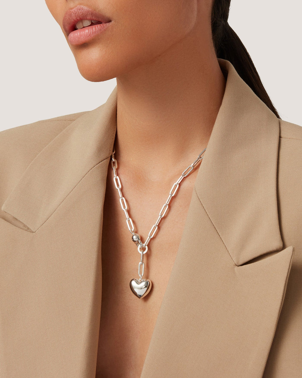 Jenny Bird Lydia Bolo Tie Necklace in High Polish Silver main image 1