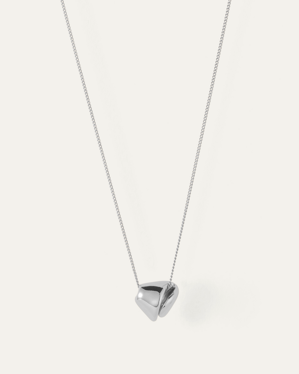 ☆TATIANA☆ Silver 925 Ripple Curl Pendant Necklace NZ2426 MUSINSA | TATIANA (Silver 925) Ripple Curl Pendant Necklace