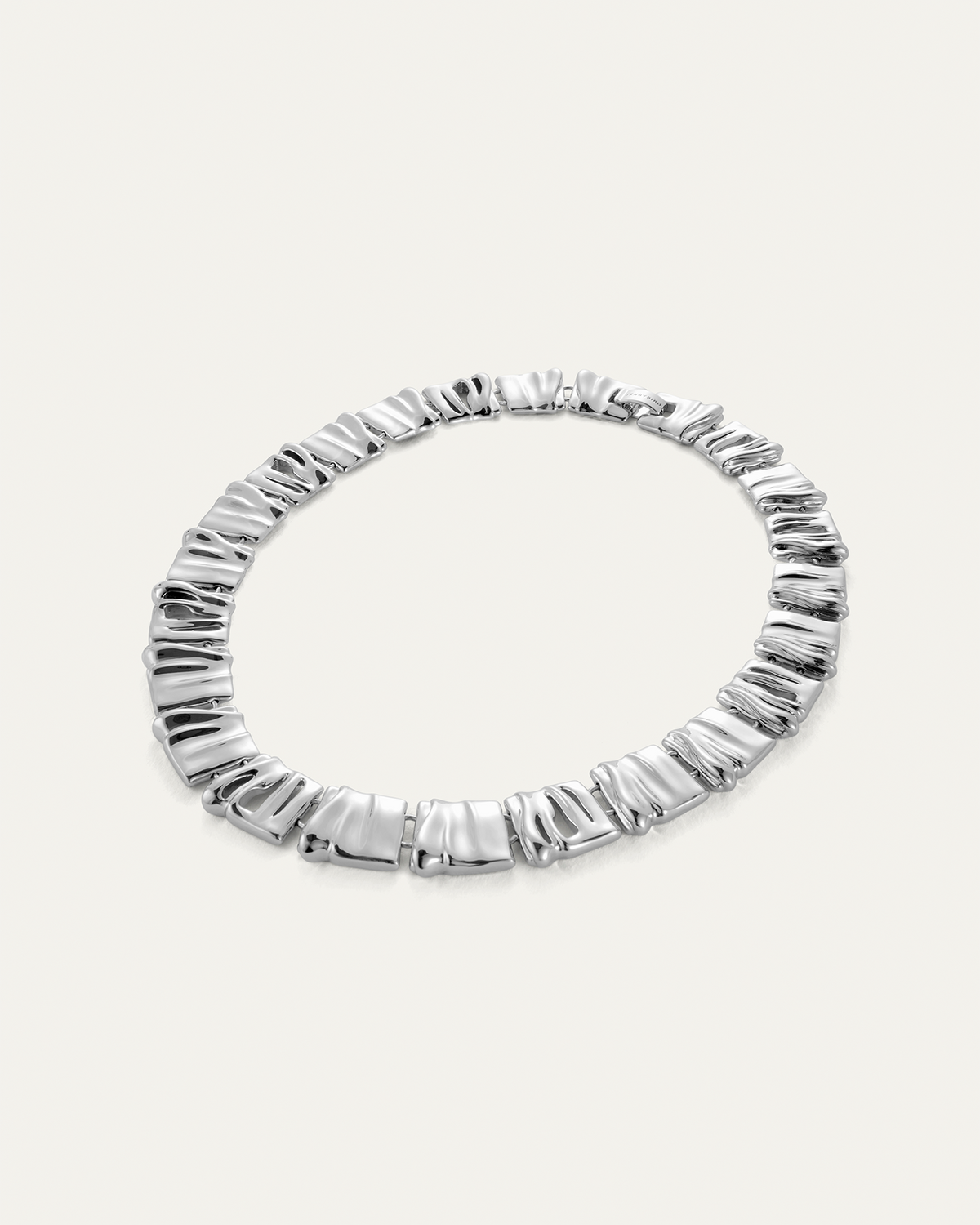 Jenny Bird Sundra Pendant Necklace Large in High Polish Silver