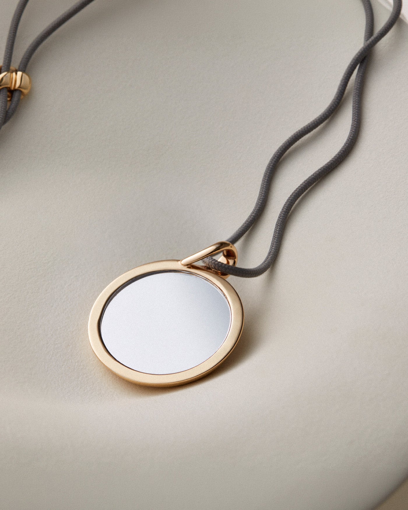 Nico Mirror Pendant Rope Necklace
