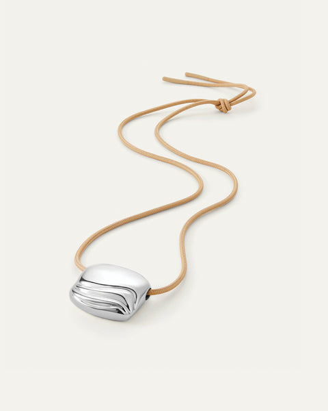 Rue Rope Necklace | Silver Rope Necklace | JENNY BIRD