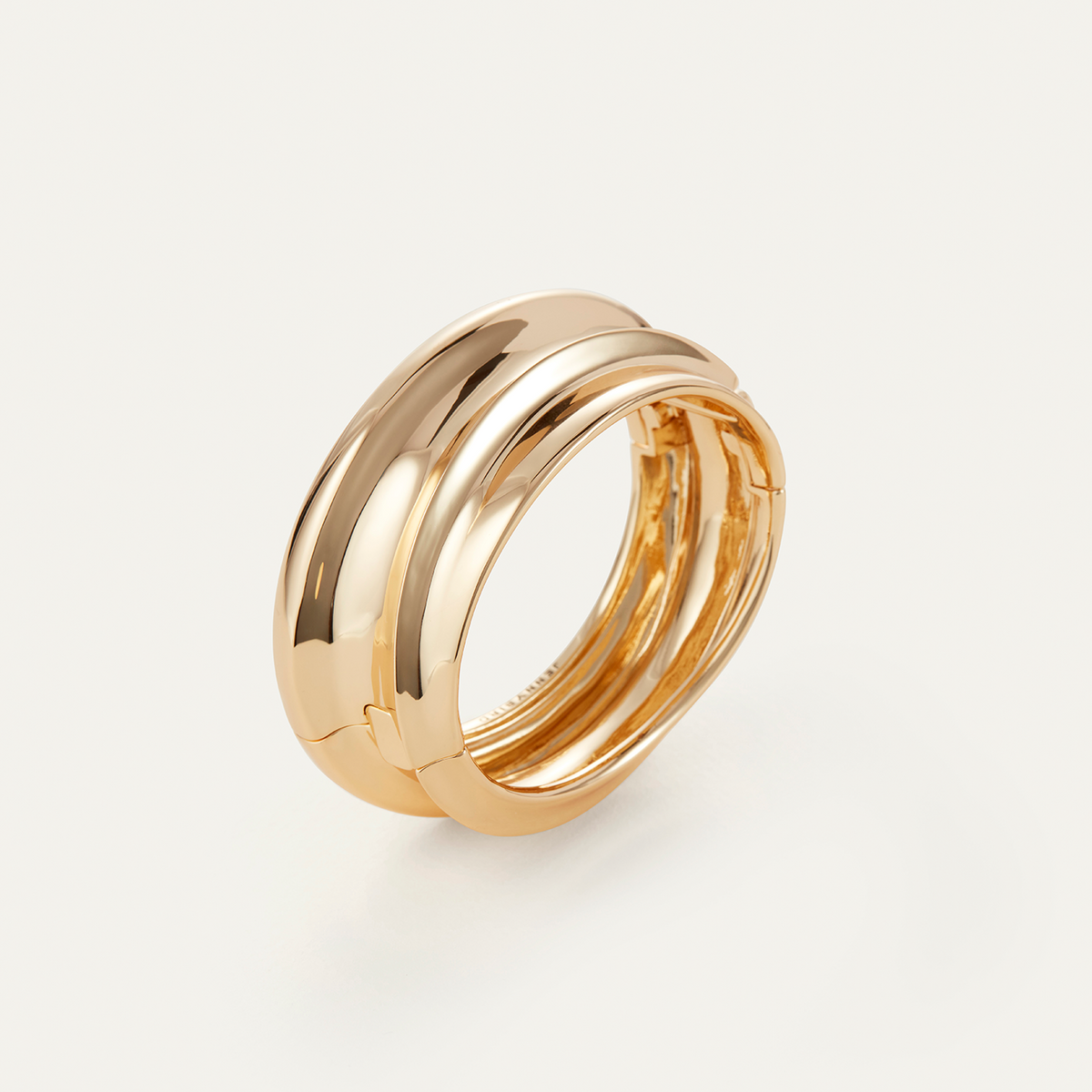 Lennon Mega Bangle | Gold Statement Bangle Bracelets | JENNY BIRD