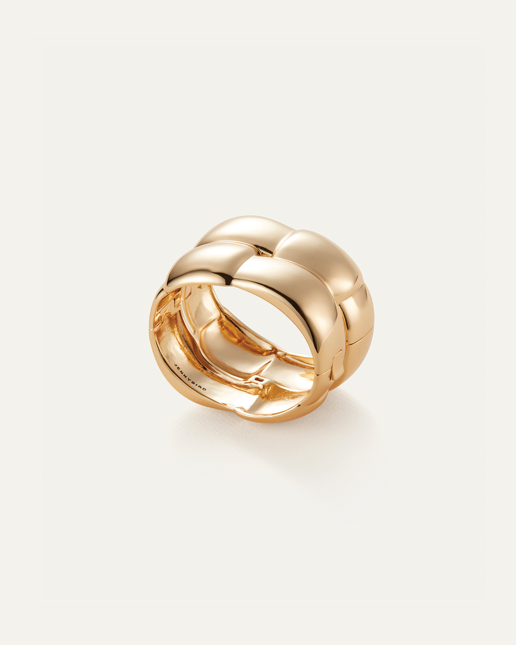 Mega Woven Square Bangle | Gold Statement Bracelet | JENNY BIRD
