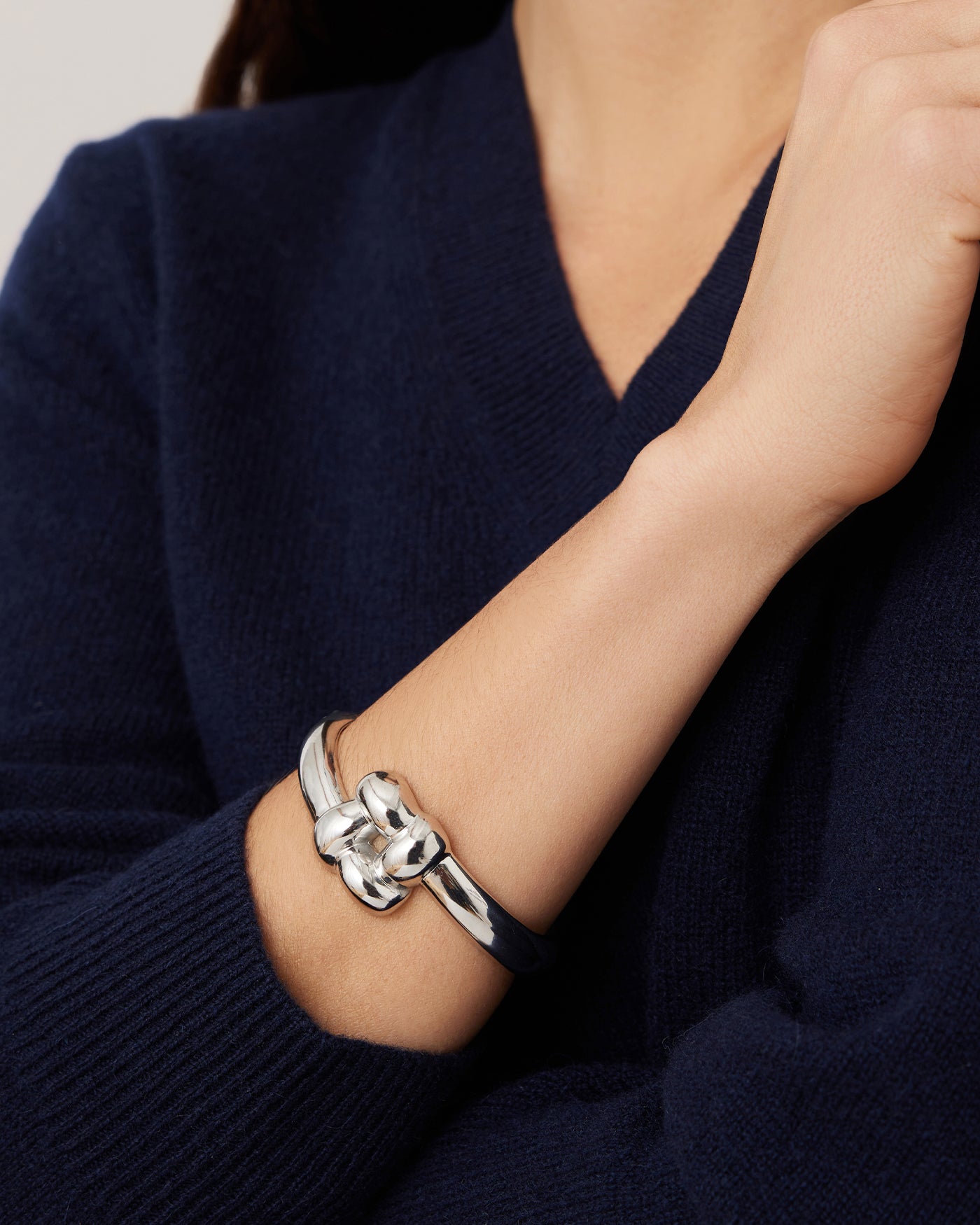 Woven Square Bangle | Silver Waterproof Bangle Bracelet | JENNY BIRD Woven Square Bangle | Silver Waterproof Bangle Bracelet | JENNY BIRD