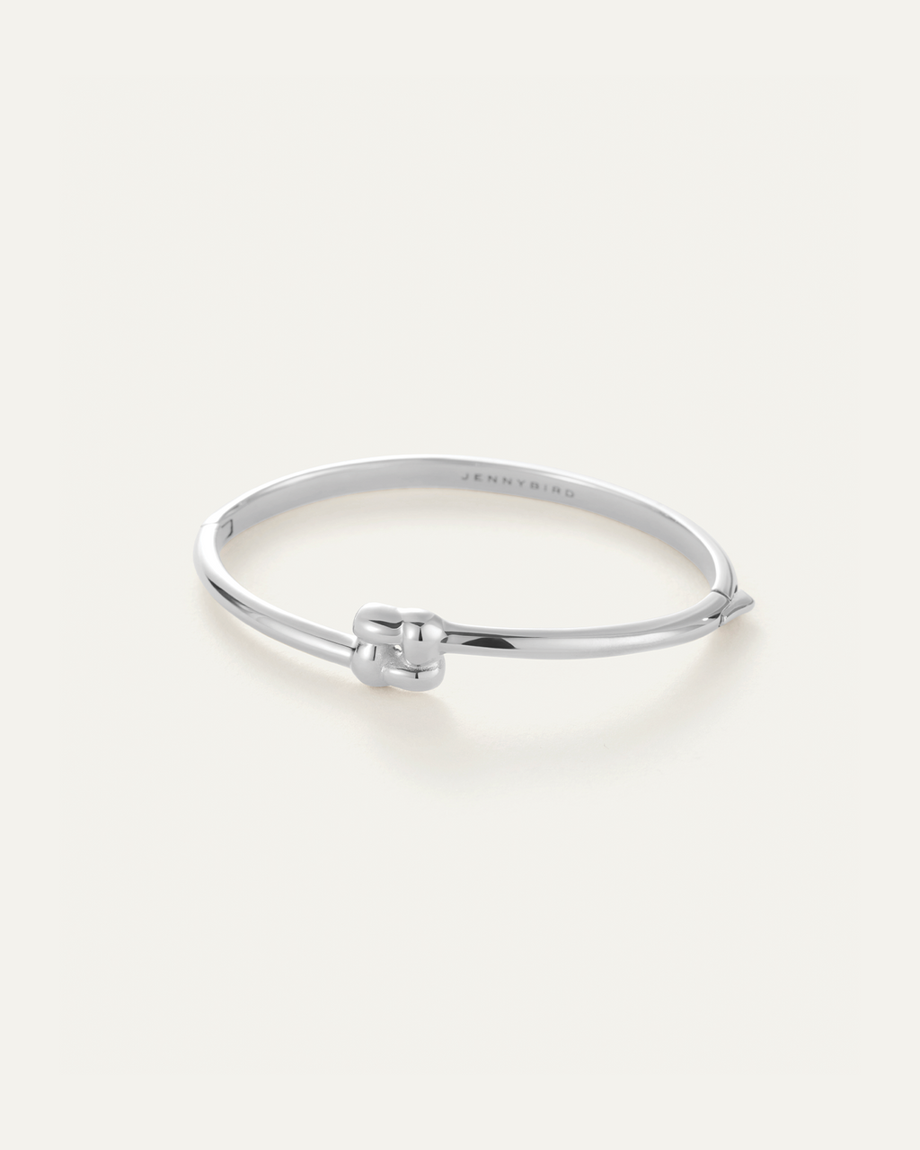 Slim Woven Square Bangle | Skinny Silver Bangle Bracelet | JENNY BIRD