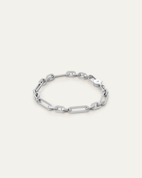 Mercer Bracelet | Silver Waterproof Paperclip Bracelet | JENNY BIRD