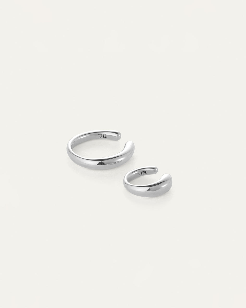 Sila Ear Cuff Set Small/Large Silver | JENNY BIRD