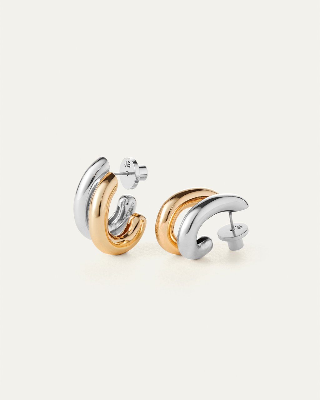 JENNY BIRD ジェニーバード　Florence Earrings Florence Earrings - Two-Tone | Best Selling Double Hoop Earrings