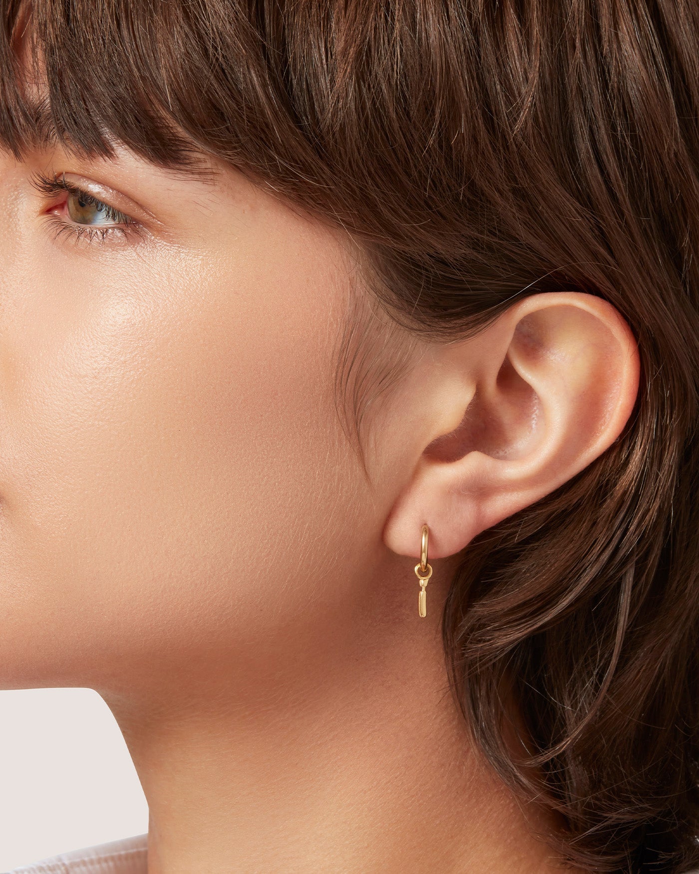 monogram pendant earrings