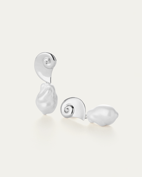 ◆STONEHENgE◆ Silver Pearl Drop Earrings SC25A35E 925 Sterling Silver Linear Pearl Drop Earrings @ $110. Shop