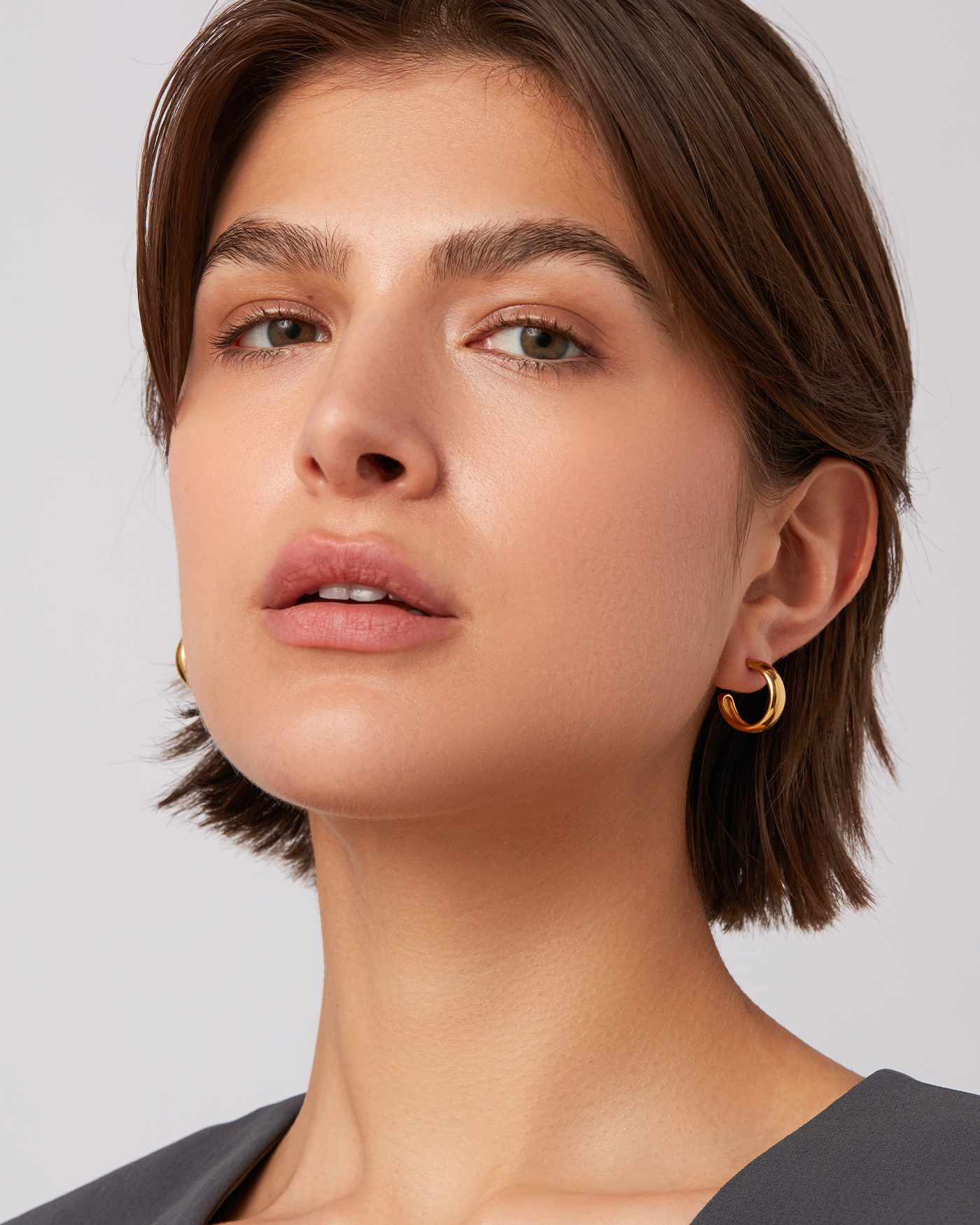 Staple Hoop Earrings - Small