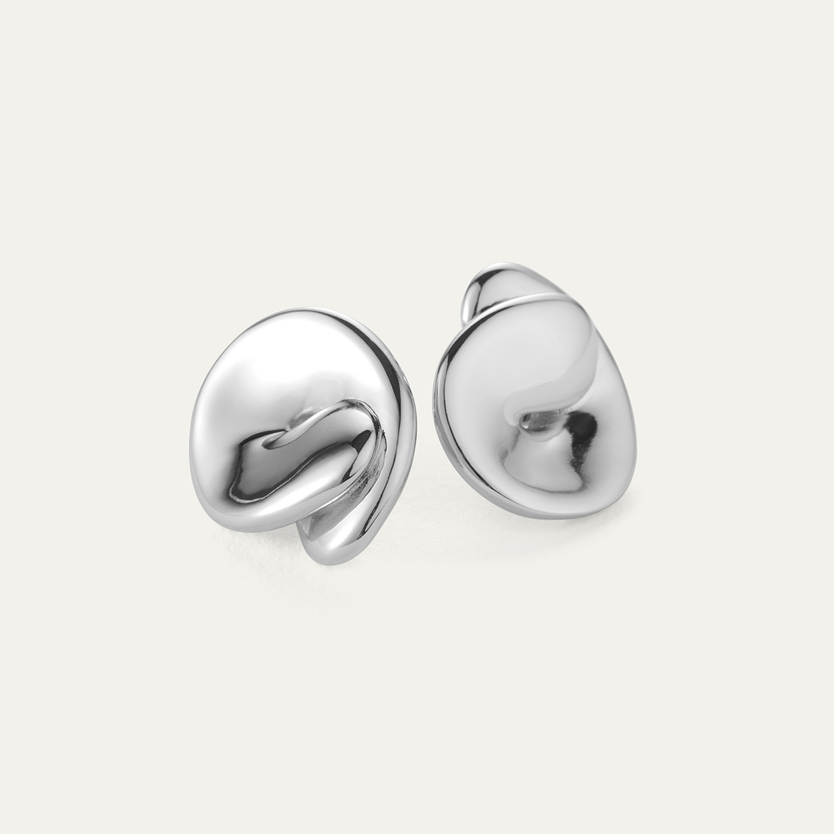 JENNY BIRD ジェニーバード Rio Button ピアス Rio Button Earrings | Large Silver Studs | JENNY BIRD