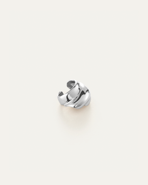 ☆TATIANA☆ Silver 925 dot pearl ear cuff EC1693 Lydia Silver Ear Cuff | No-Piercing Earrings | JENNY BIRD