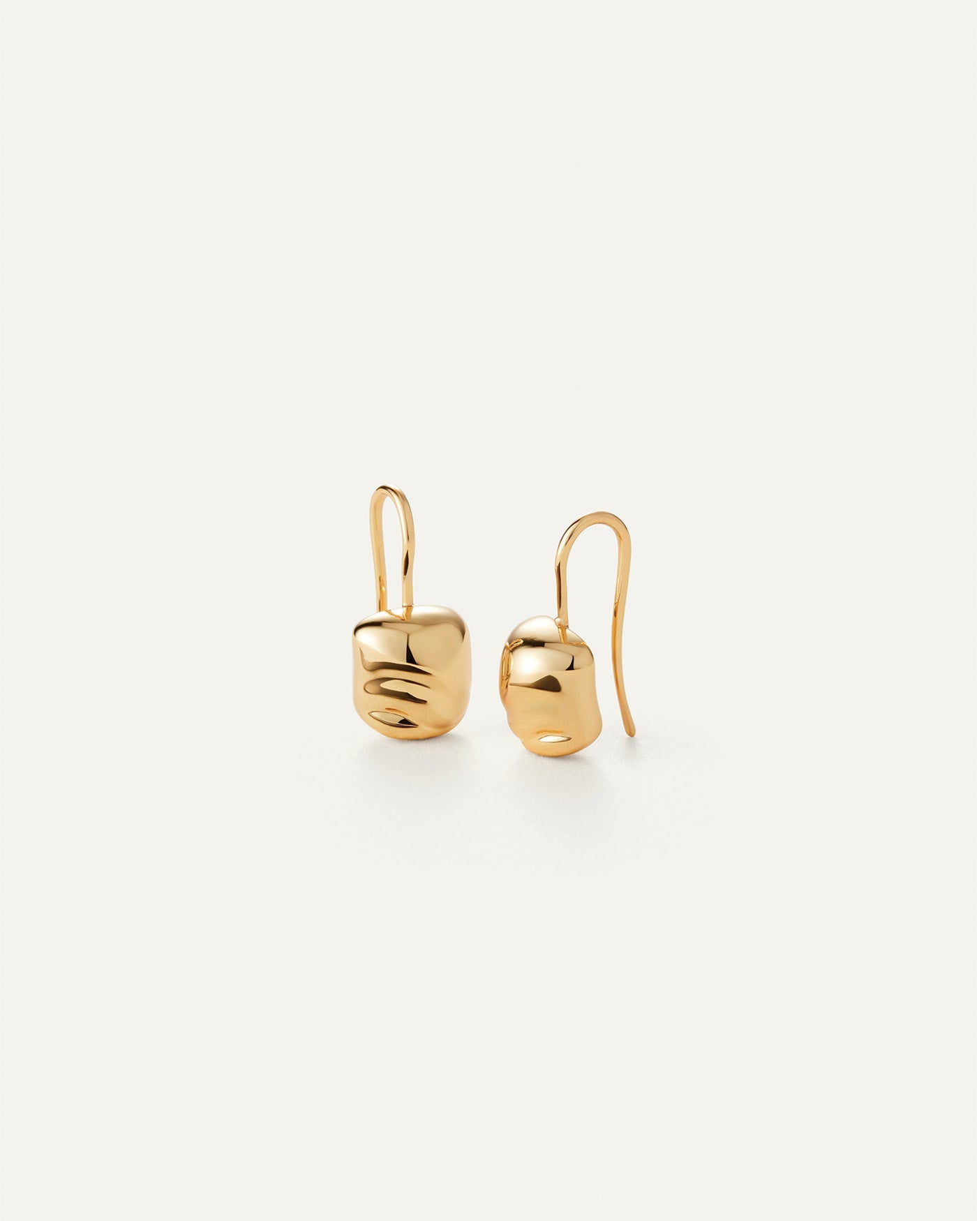 Jenny Bird Rue gold sculptural drop earrings