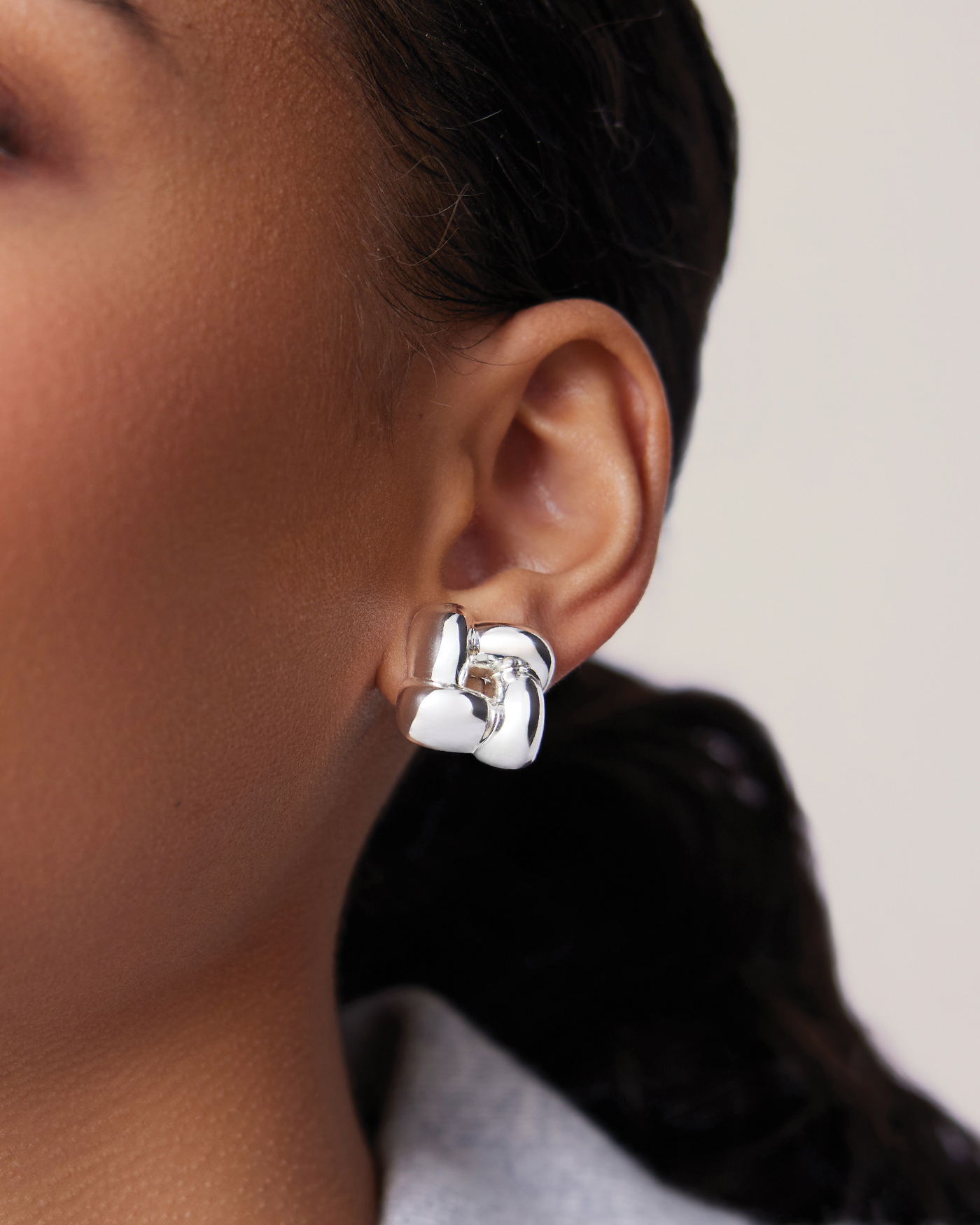 Small Woven Square Earrings