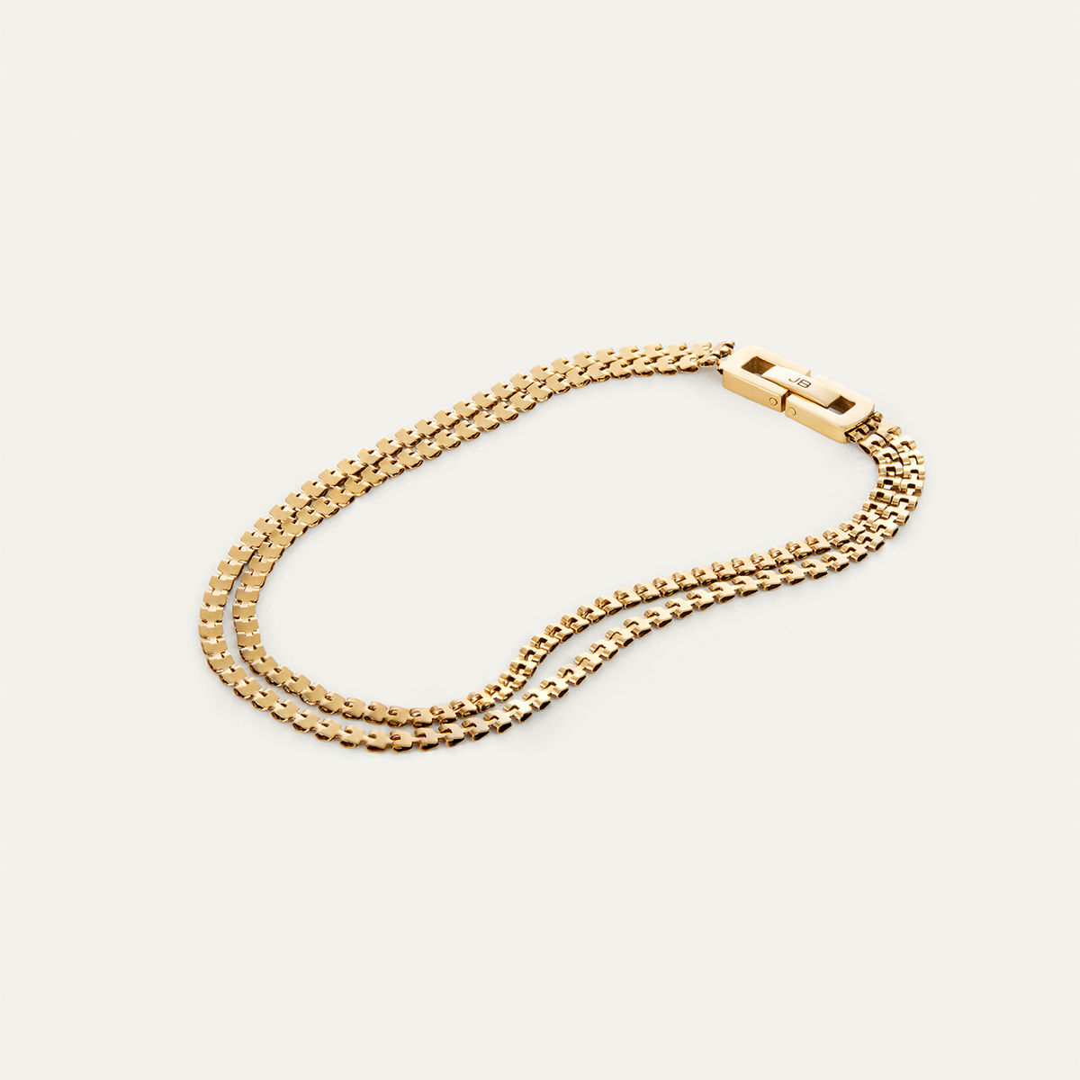 Double Amalfi Anklet | Gold Waterproof Stacked Anklet | JENNY BIRD