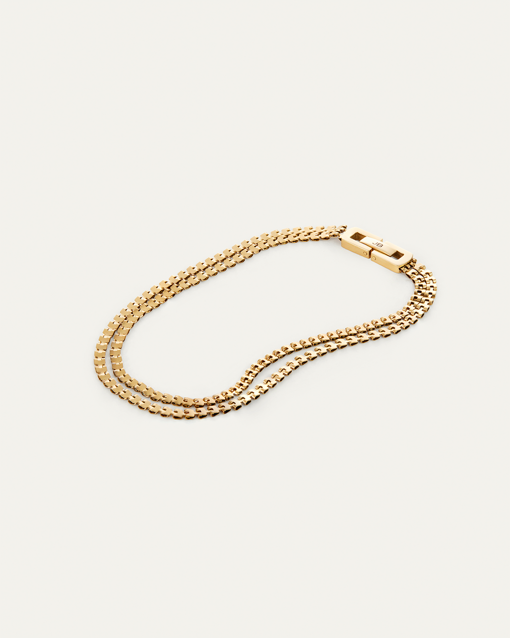 Double Amalfi Anklet | Gold Waterproof Stacked Anklet | JENNY BIRD