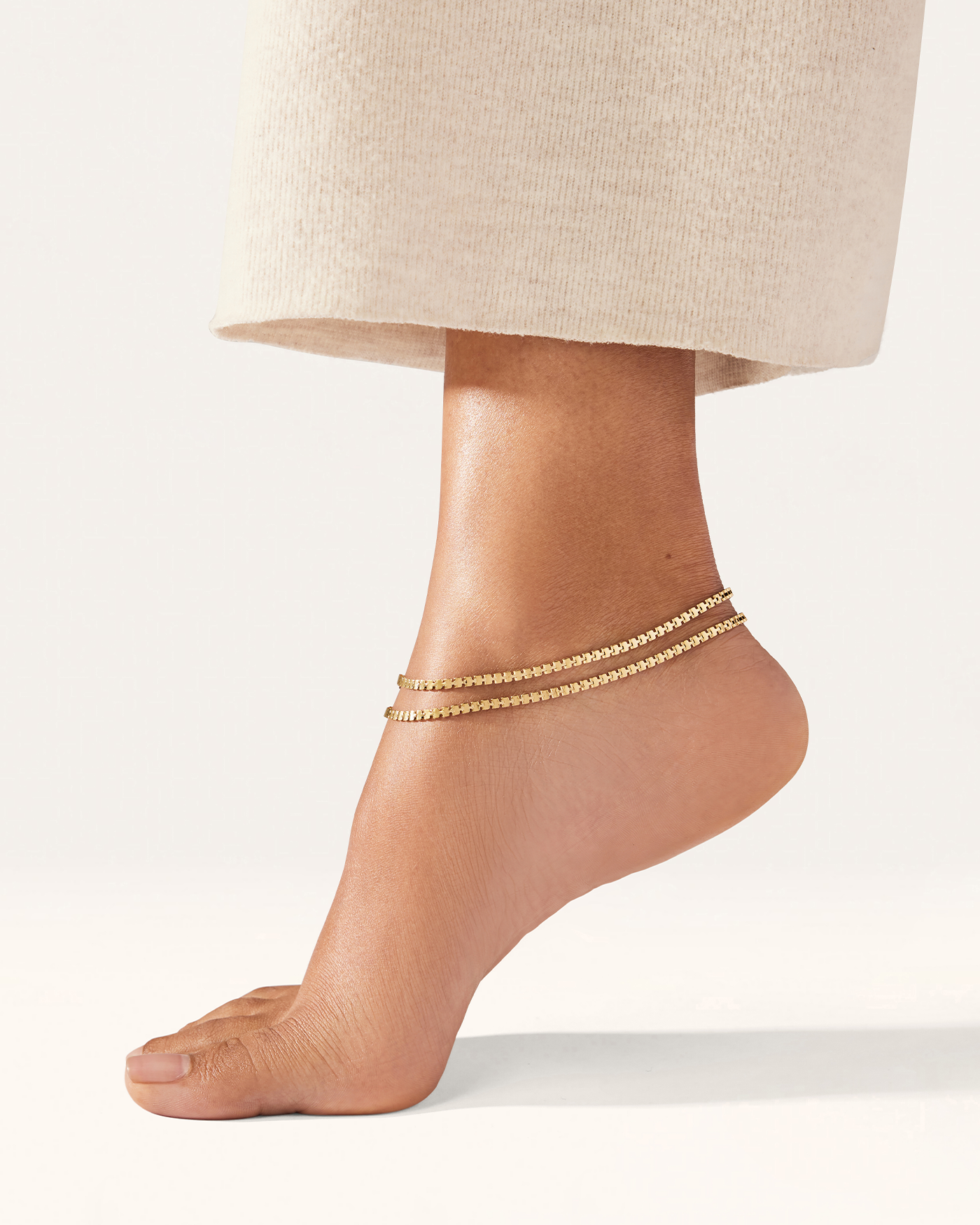 JENNY BIRD Waterproof Double Amalfi Anklet Gold Anklet For Women