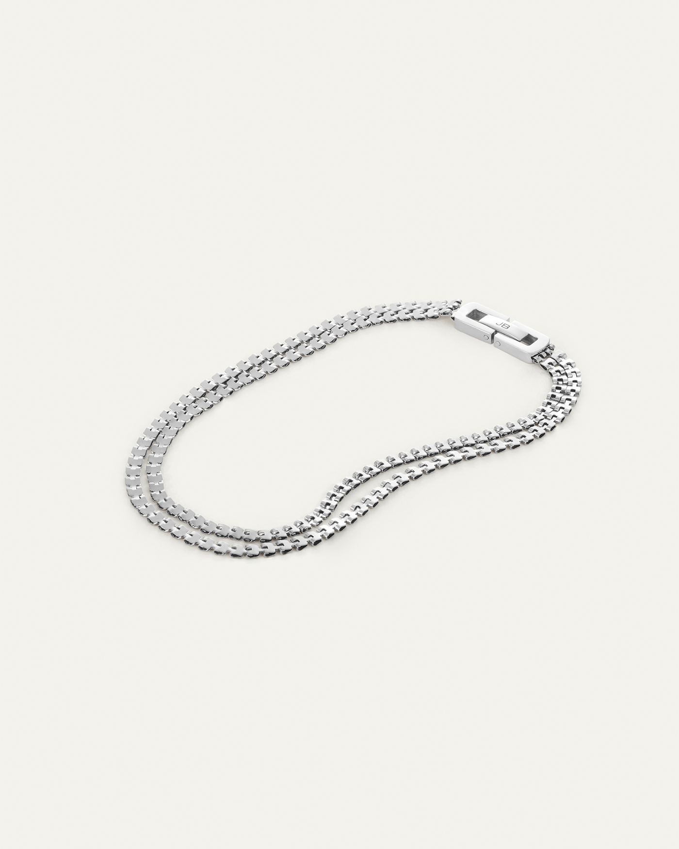 Double Amalfi Anklet | Silver Waterproof Stacked Anklet | JENNY BIRD