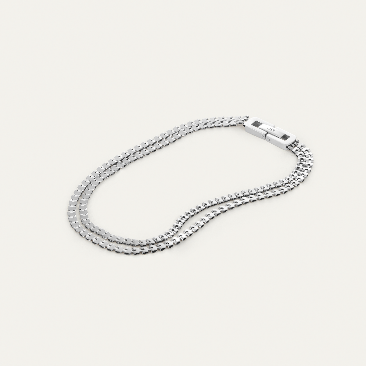Double Amalfi Anklet | Silver Waterproof Stacked Anklet | JENNY BIRD
