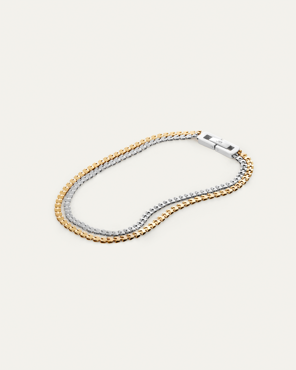 Double Amalfi Anklet | Gold and Silver Waterproof Stacked Anklet