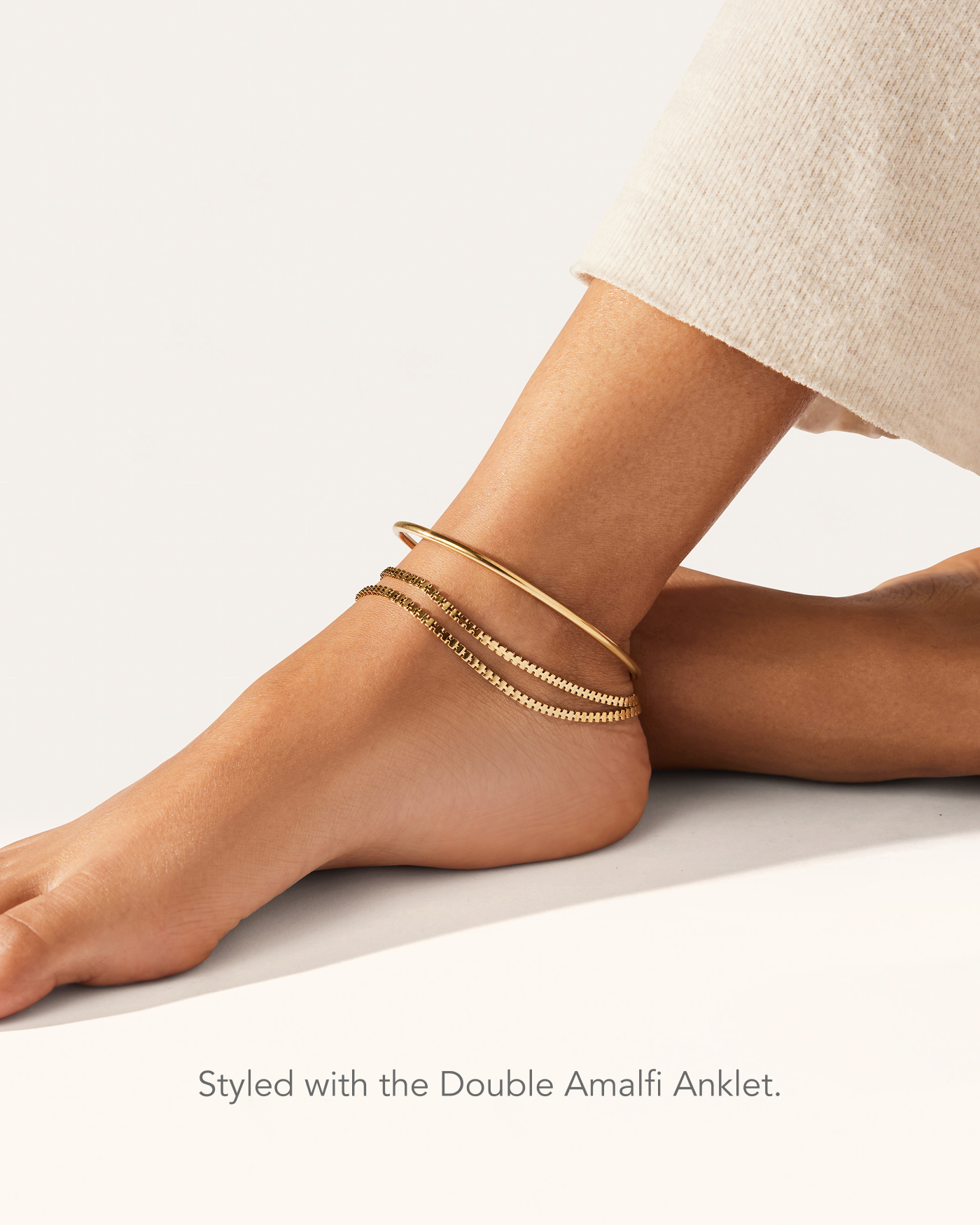 新品未使用【JENNY BIRD/ジェニーバード】 DANE ANKLET M Dane Anklet in 14K Gold-Plated Finish | JENNY BIRD