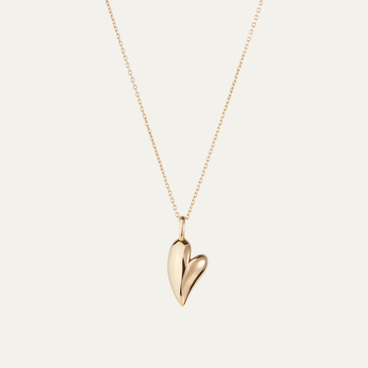 14K Gold Heart Pendant Necklace JENNY BIRD - Main Image