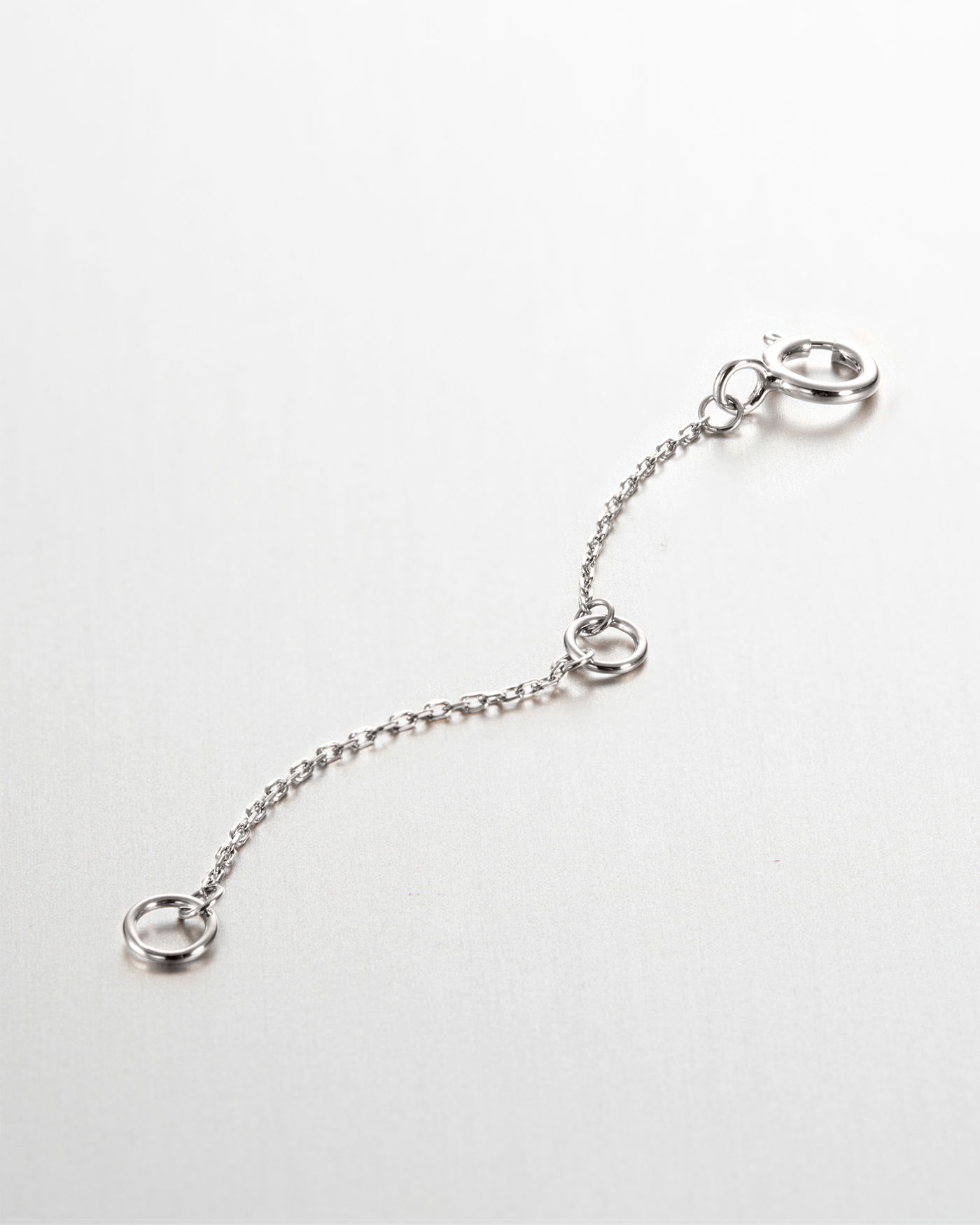 10K White Gold Extender Chain