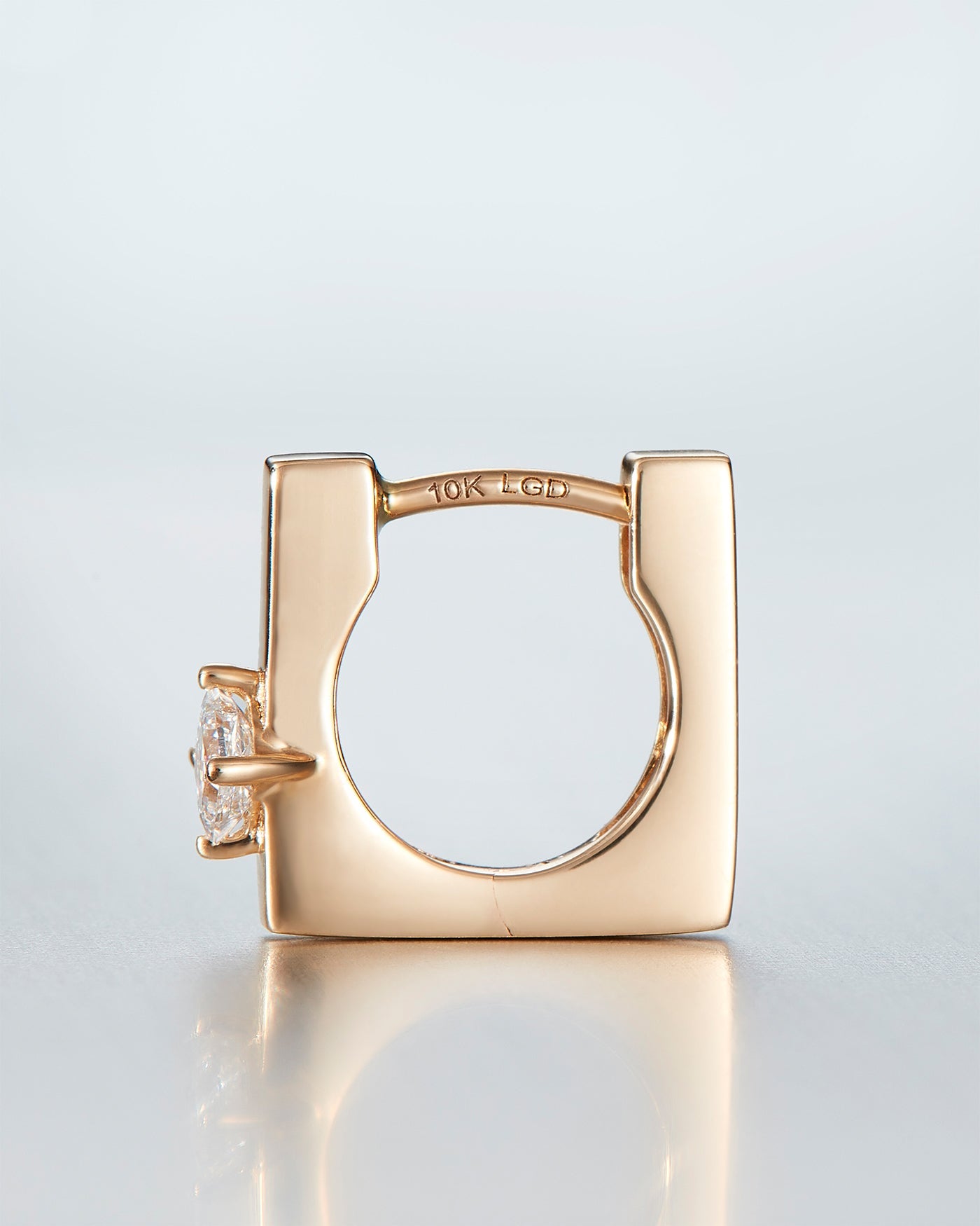 JENNY BIRD 10K Gold Lab Grown Diamond Huggie Earrings - 0.22 CTW Huggie Earrings For Women