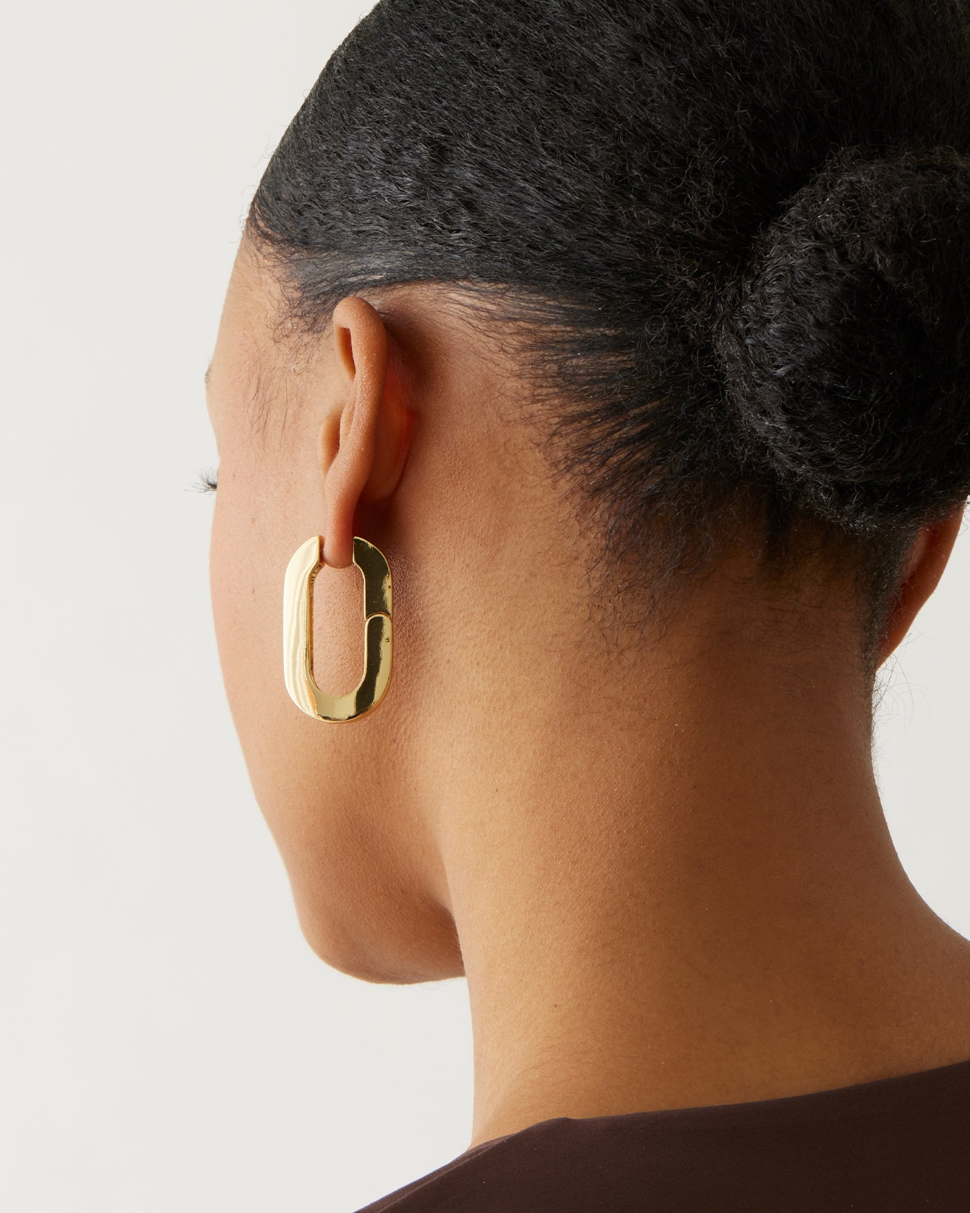 Shop Luxury Gold Hoop Earrings - Seen in Vogue Small
