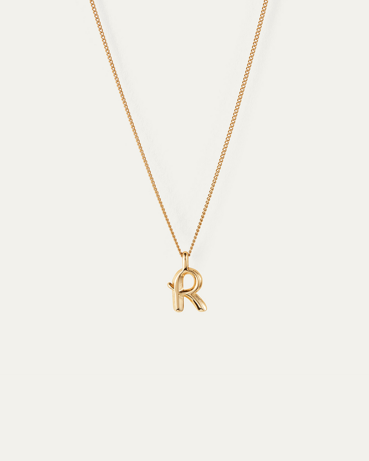 Monogram Necklace | Initial Letter Necklace | Necklace with R | JENNY BIRD