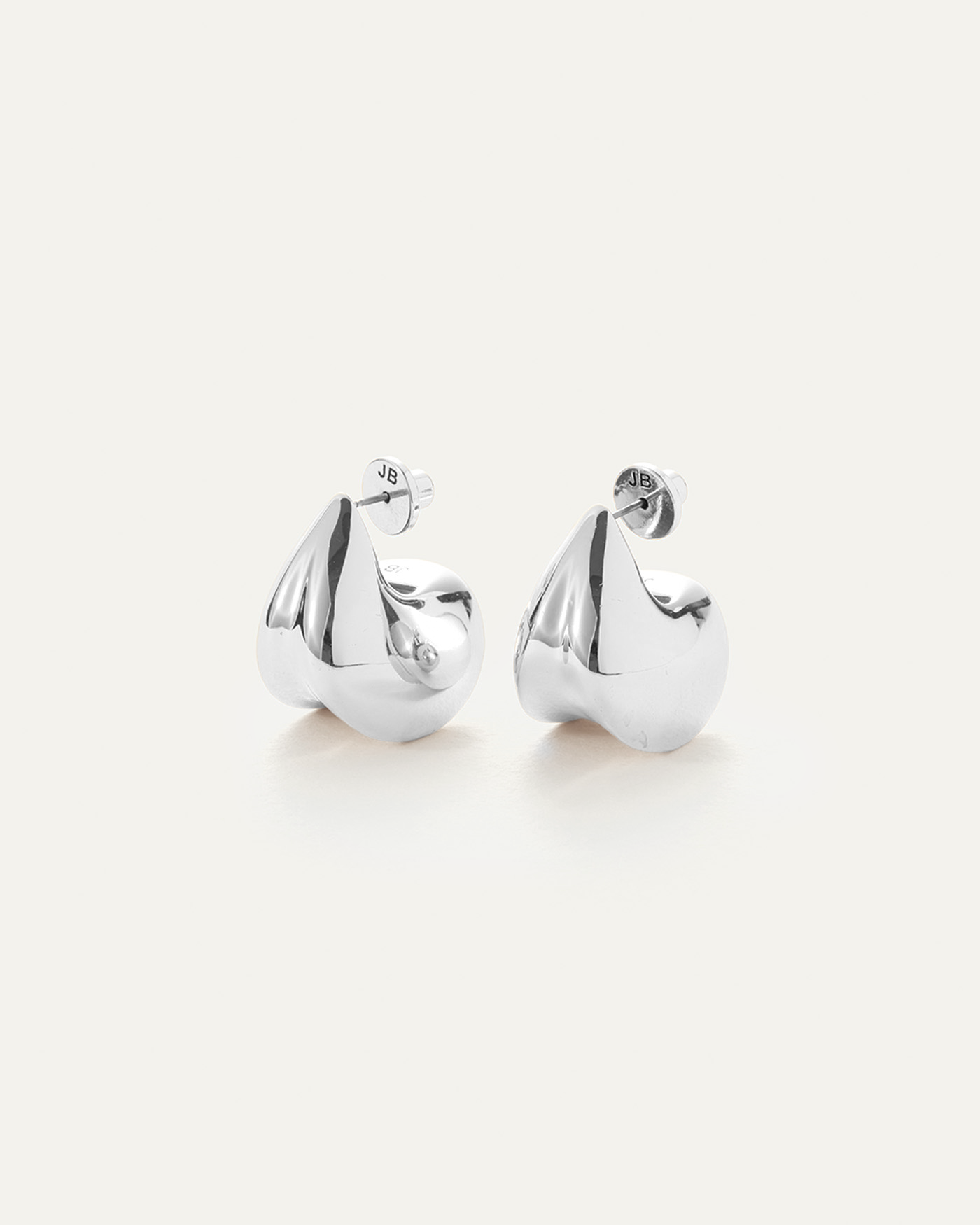 Jenny Bird Nouveaux Puff Silver Statement Earrings For Women