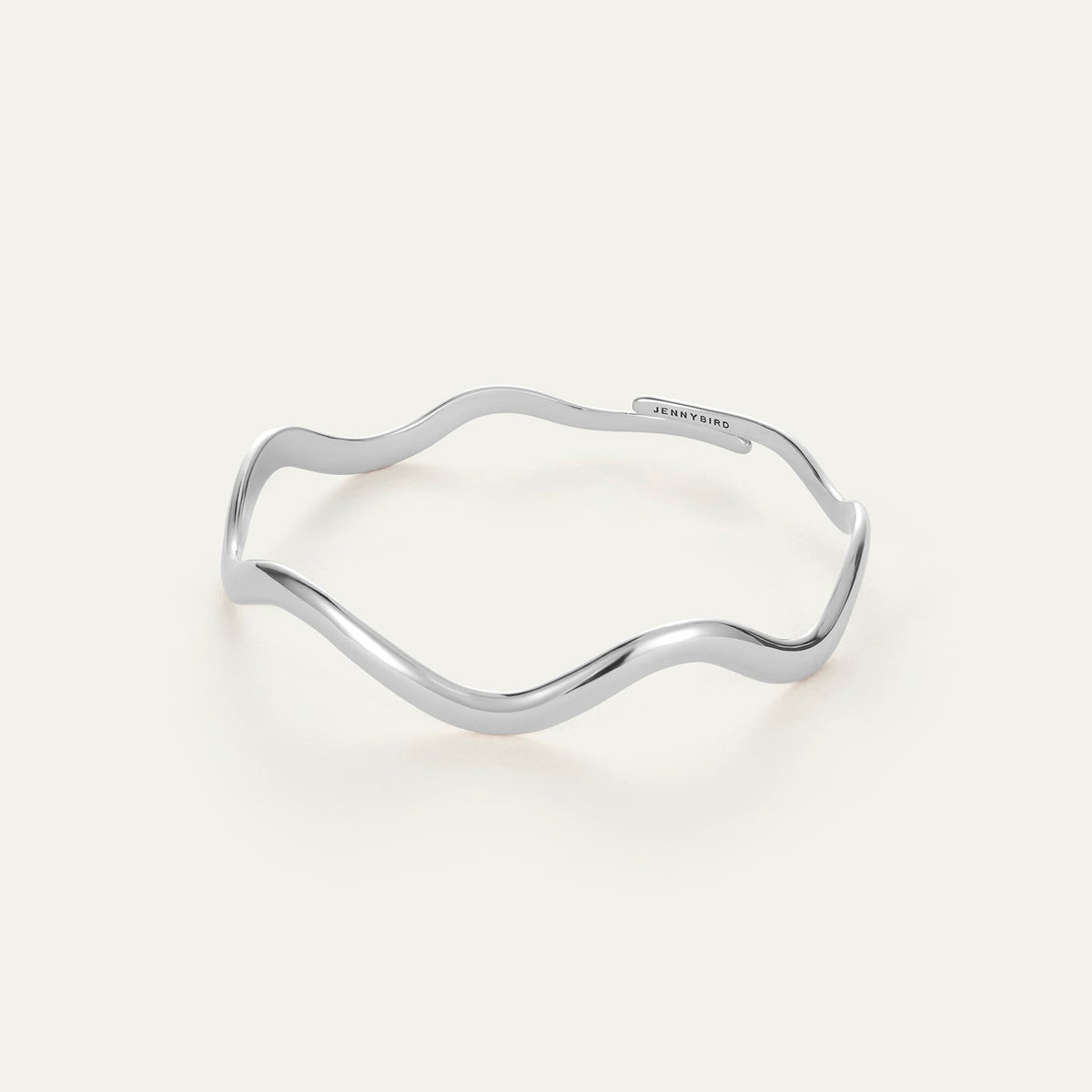 Ola Arm Cuff | Silver Squiggle Arm Cuff | JENNY BIRD