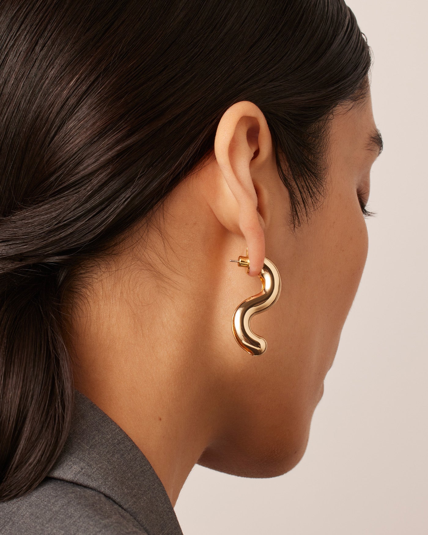 Nouveaux Puff Earrings Gold