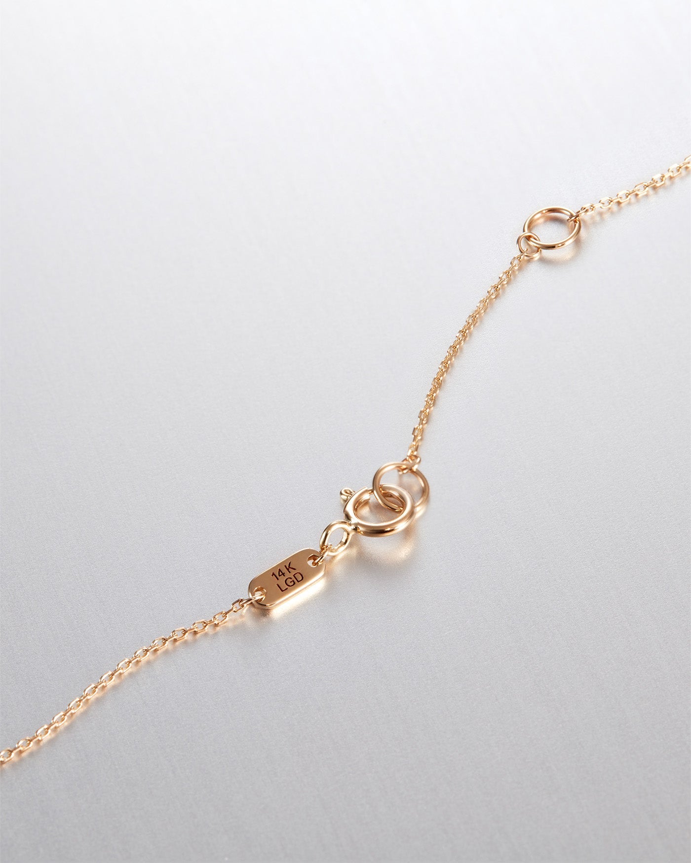 14K Princess Cut Double Diamond Pendant Necklace