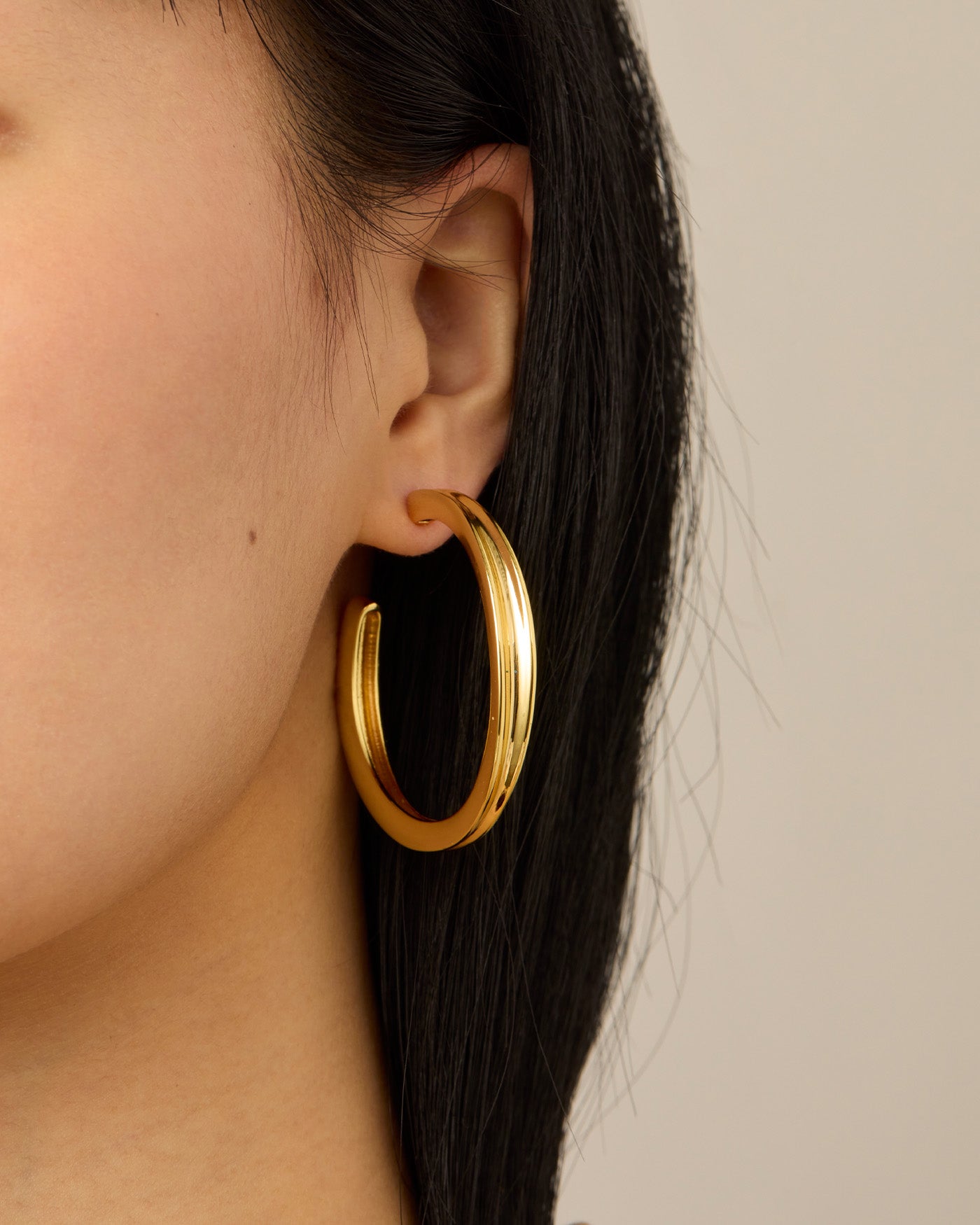 Jenny Bird Doune Chunky Hoop Earrings Gold