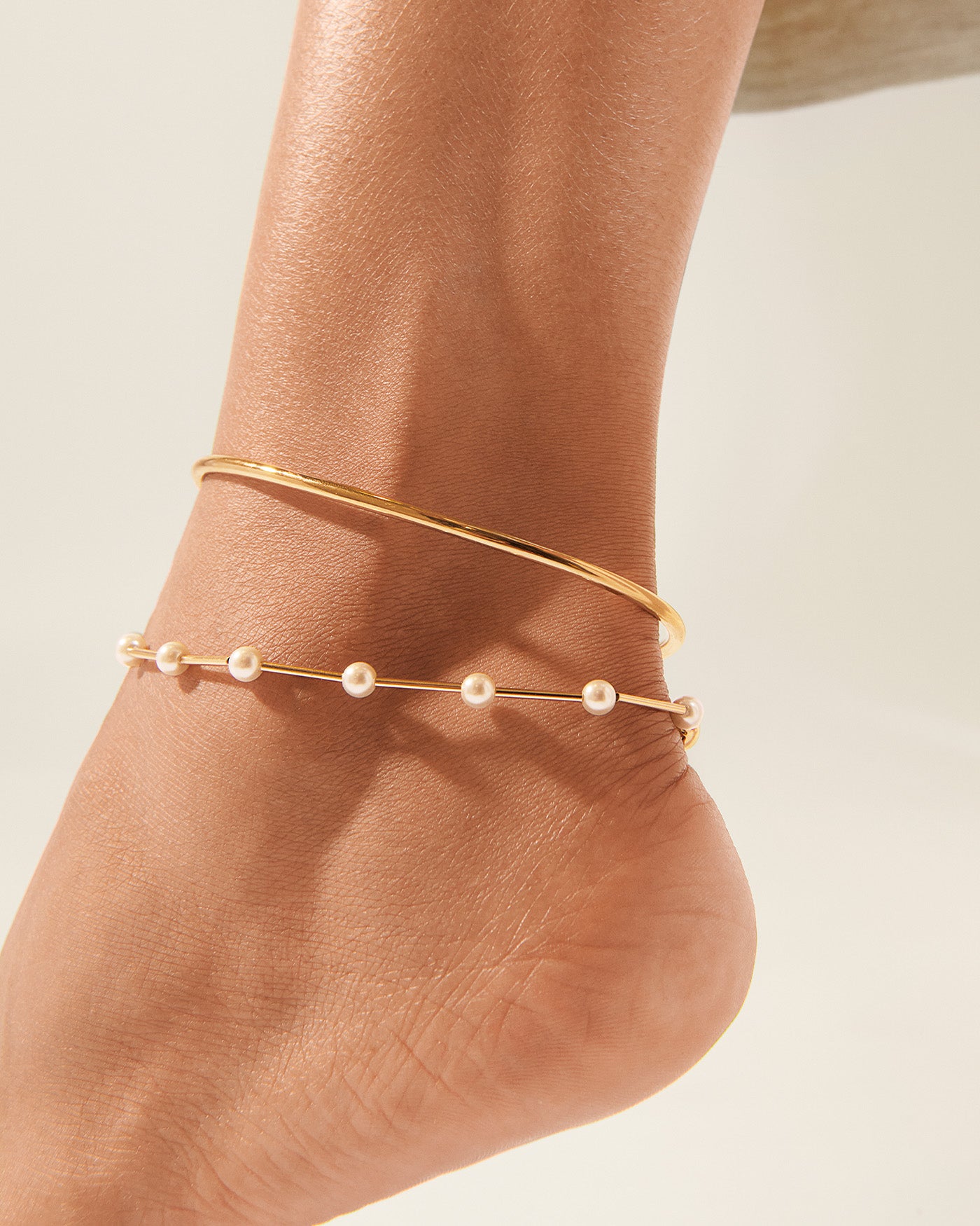 Simple Style Link Chain Anklet Elegant 14k Plated Copper - Temu Canada