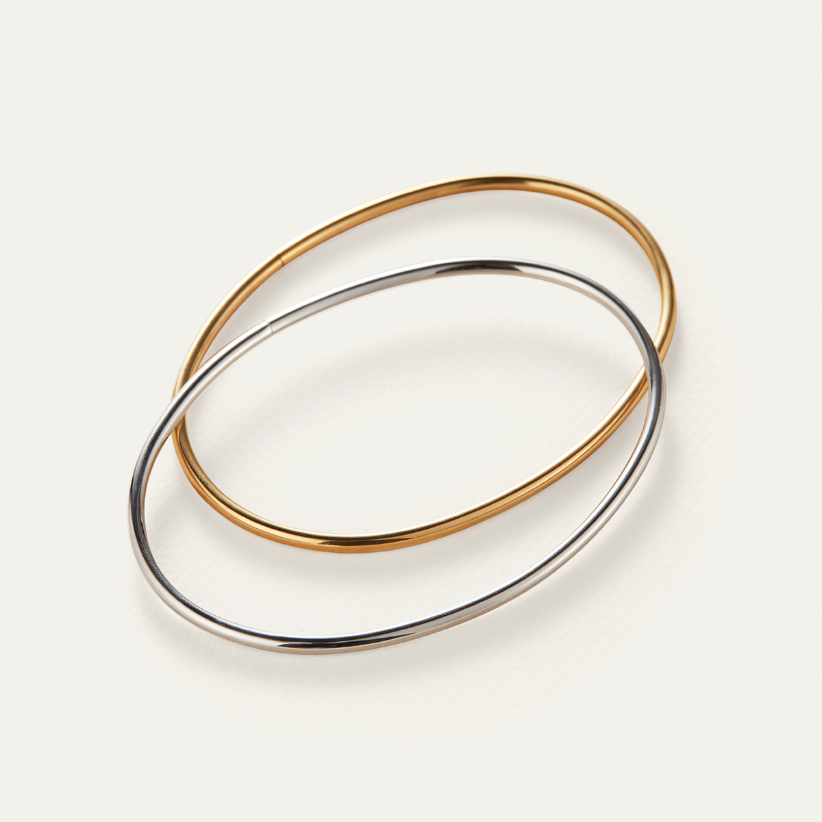 The Dane Anklet Stack - Gold and Silver | JENNY BIRD
