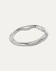 Textured Anklet Stack | Silver Waterproof Anklet Stack | JENNY BIRD
