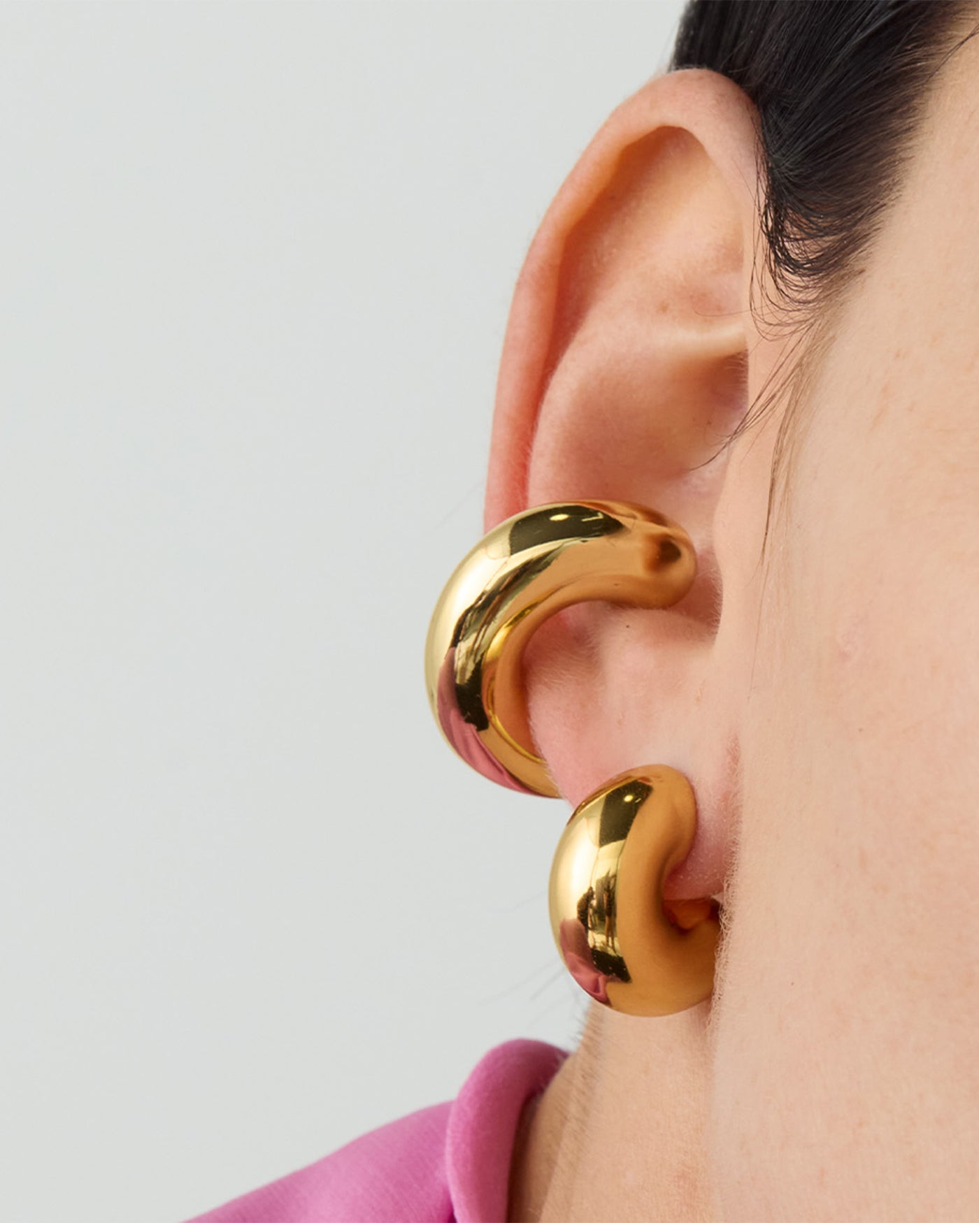 Gold Tube Ear Cuff
