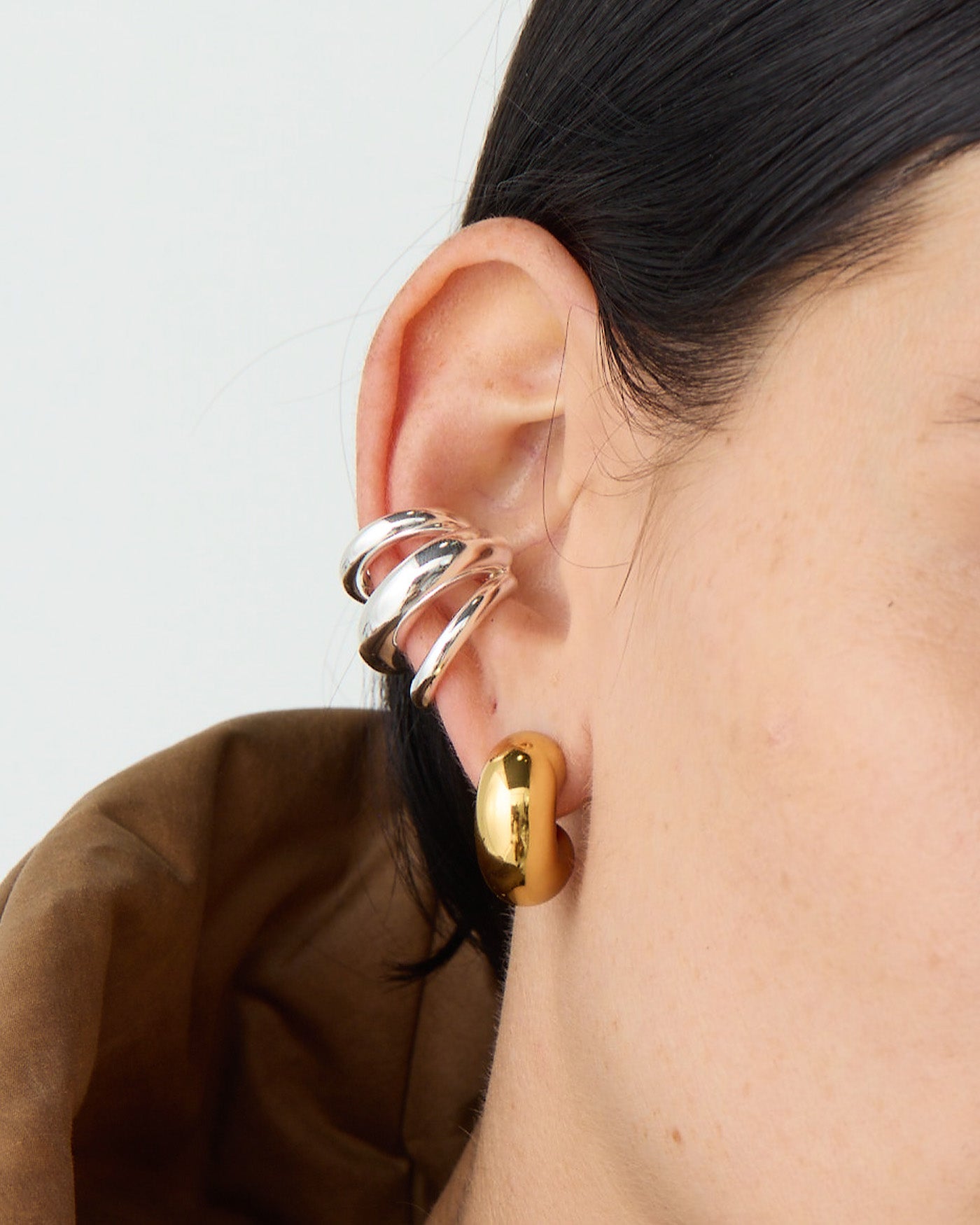 Tome Triple Ear Cuff Silver | JENNY BIRD