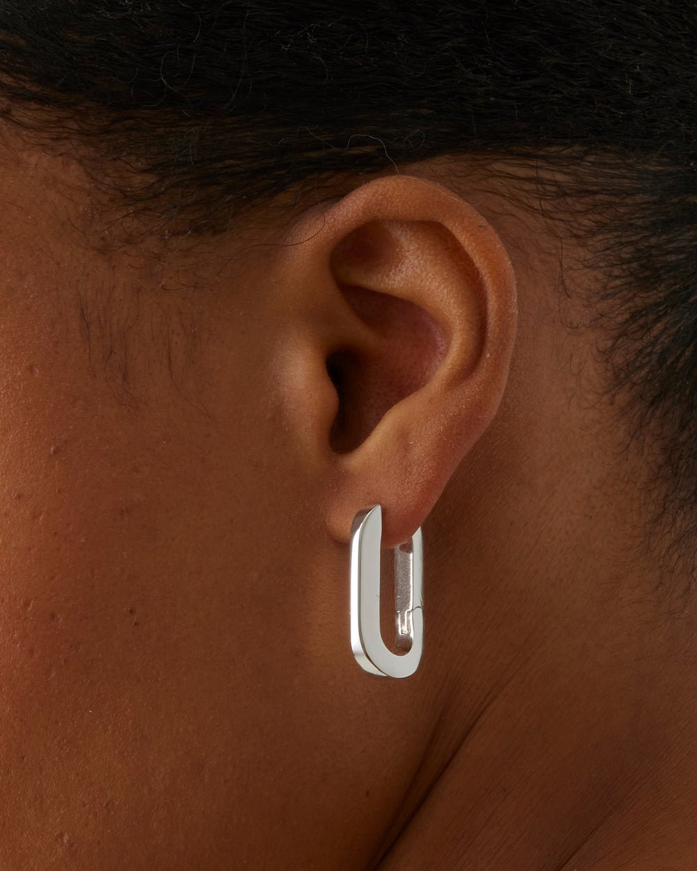 Gold Mega U-Link Earrings