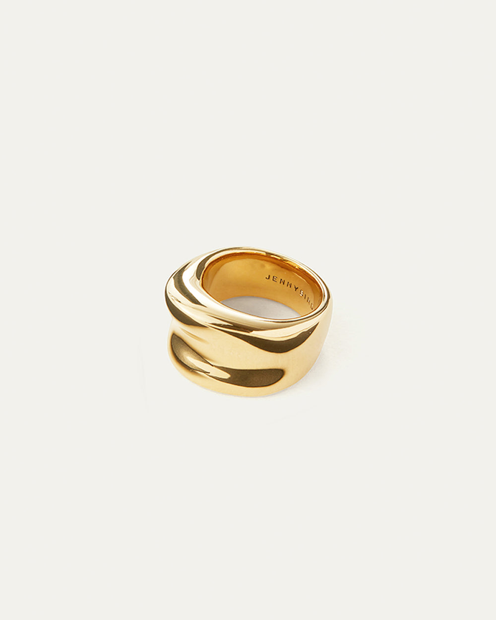 Jenny Bird Mega Woven Square Ring in Gold