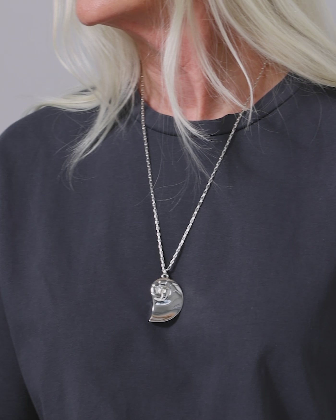 Dylan Pendant Necklace - Silver | JENNY BIRD