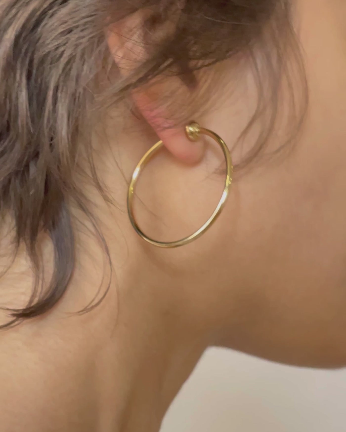 I'm Every Woman Hoop Gold Plated Earrings