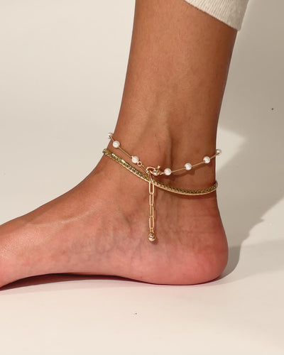 Kori Gold Filled Chain Anklet-waterproof – Lizzy James