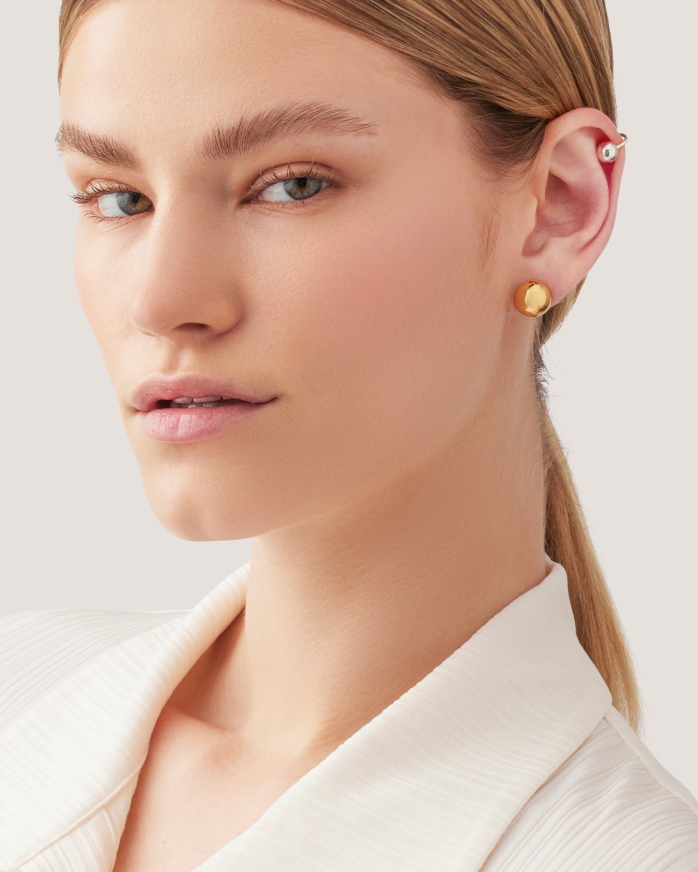 Gold Hoop Earrings and Ear Cuff Set - 6 Pack | Icing US