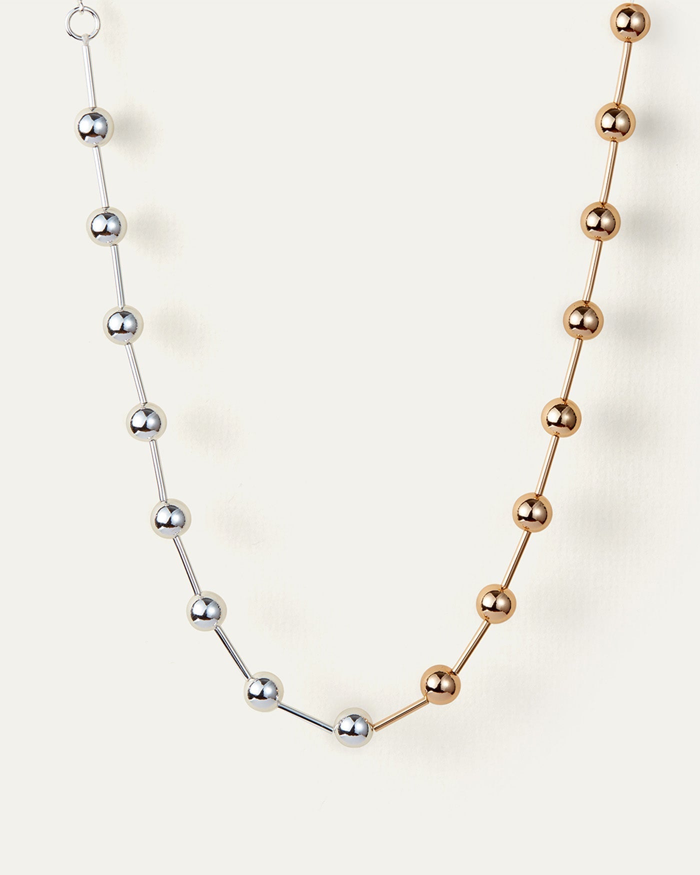 Classic Interlink Two Tone Silver & Gold Necklace | Olivia Burton London